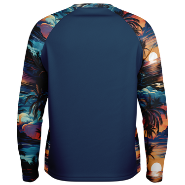 Chokefish™ Long Sleeve Every Day All Weather Trees&Boats Shirt Men's-002